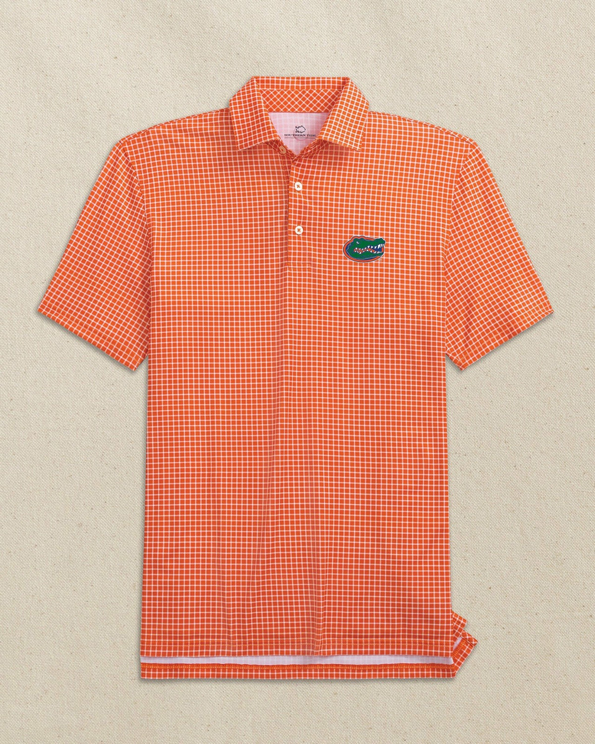 Florida Gators Driver Dunes Edge Plaid Polo | Southern Tide Collegiate