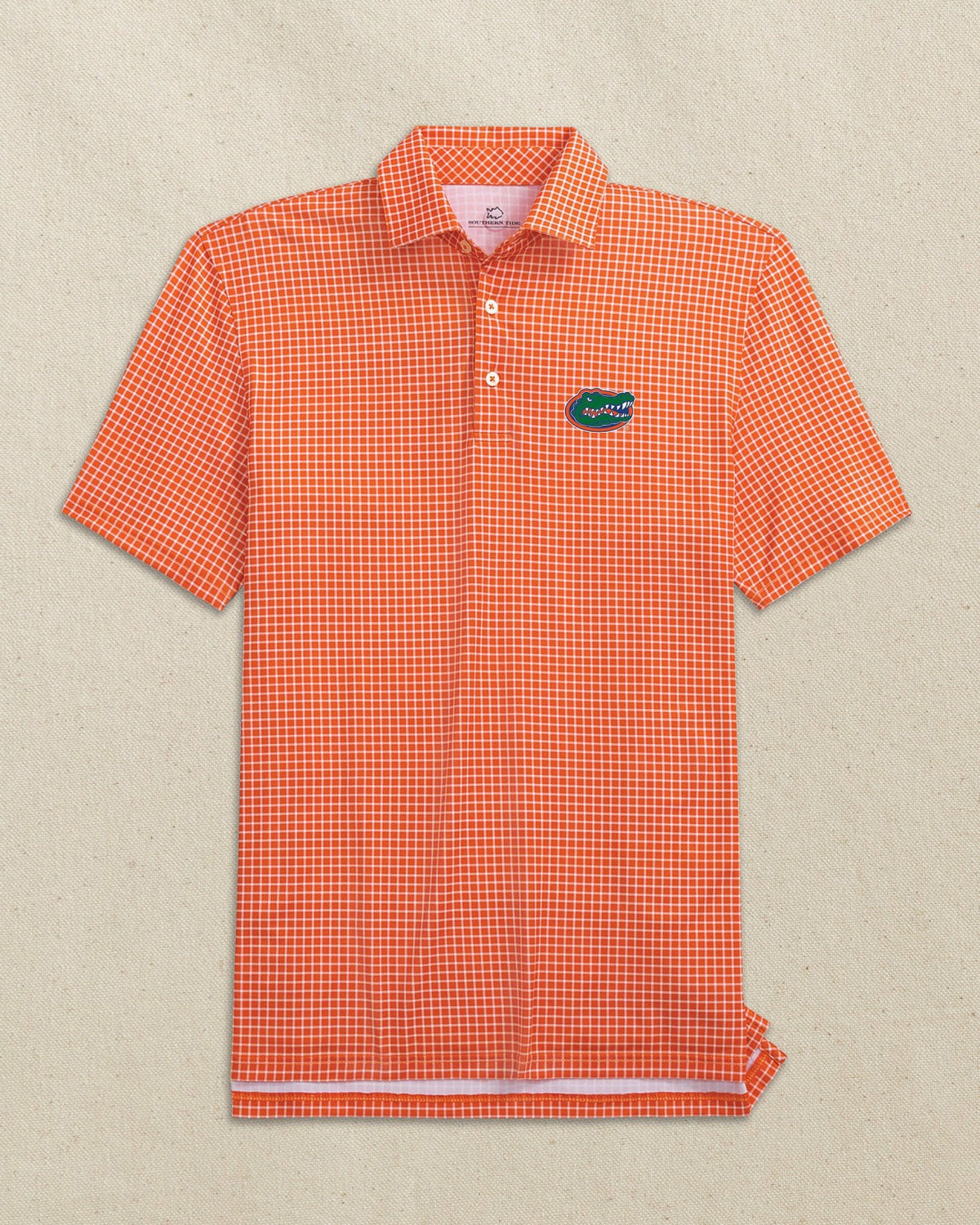 Florida Gators Driver Dunes Edge Plaid Polo | Southern Tide Collegiate