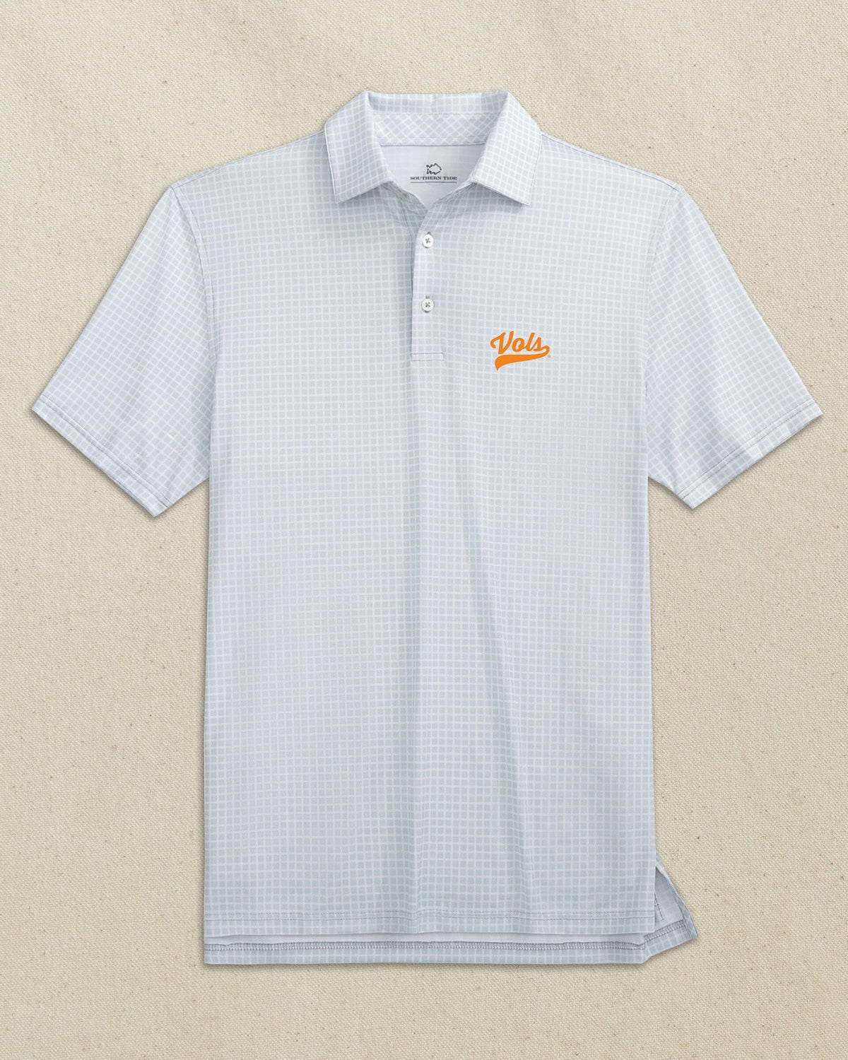 Tennessee Vols Script Dunes Edge Plaid Polo | Southern Tide Collegiate