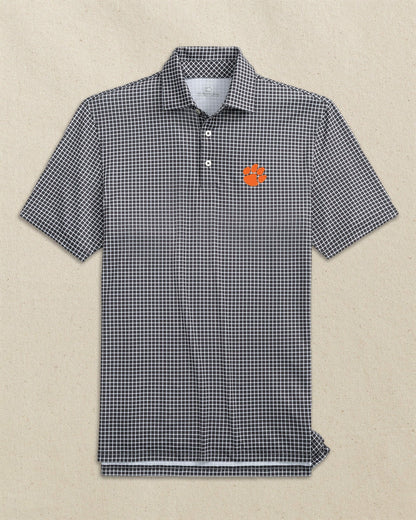 Clemson Tigers Driver Dunes Edge Plaid Polo | Southern Tide Collegiate
