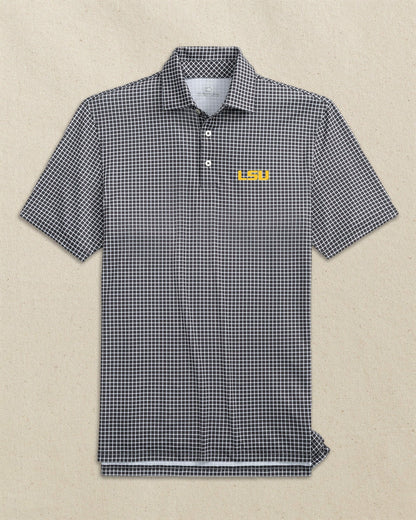LSU Tigers Driver Dunes Edge Plaid Polo | Southern Tide Collegiate