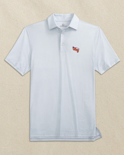 Clemson Gentleman Tiger Dunes Edge Plaid Polo | Southern Tide Collegiate