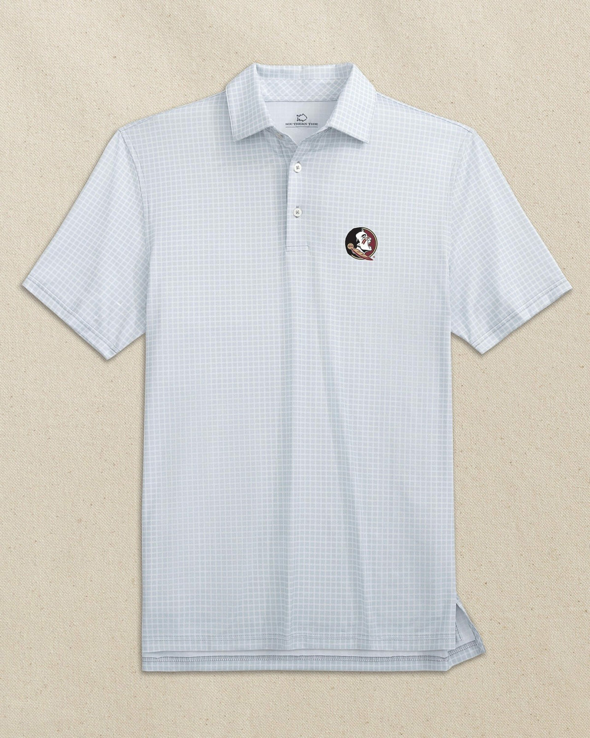 FSU Seminoles Driver Dunes Edge Plaid Polo | Southern Tide Collegiate