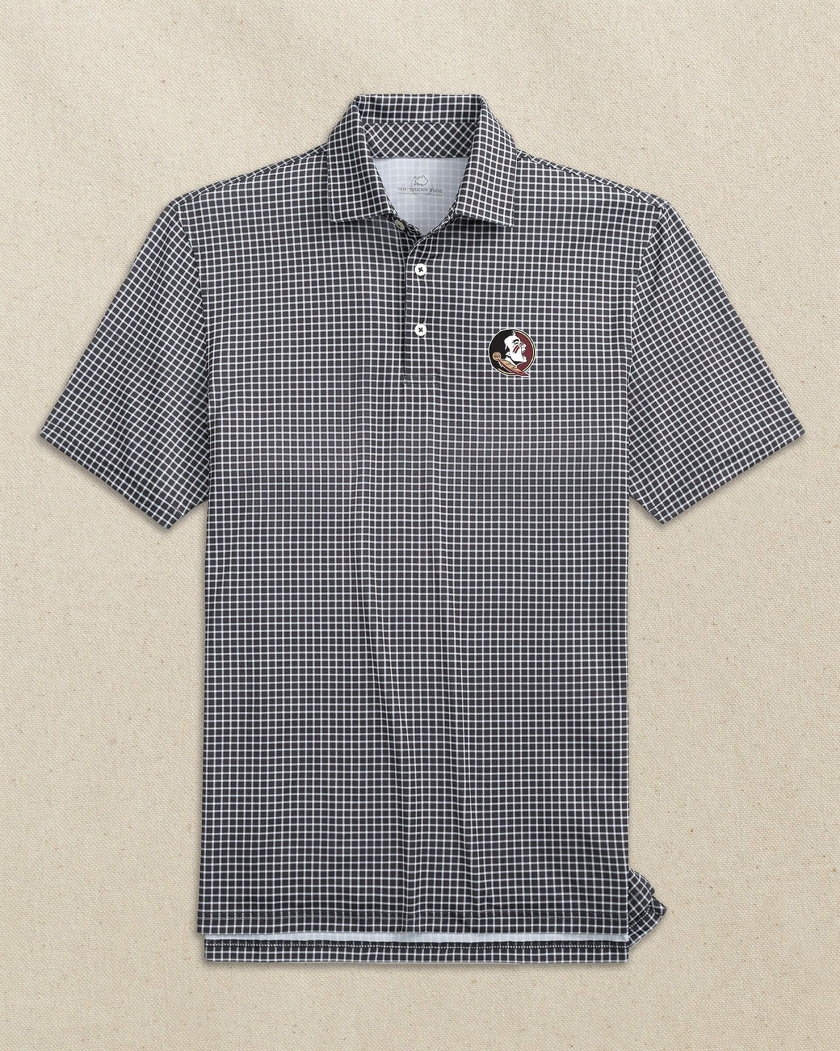 FSU Seminoles Driver Dunes Edge Plaid Polo | Southern Tide Collegiate