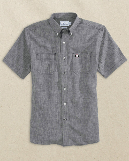 Georgia Bulldogs Oval G Short Sleeve Dock Shirt | Southern Tide Collegiate