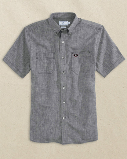 Georgia Bulldogs Oval G Short Sleeve Dock Shirt | Southern Tide Collegiate