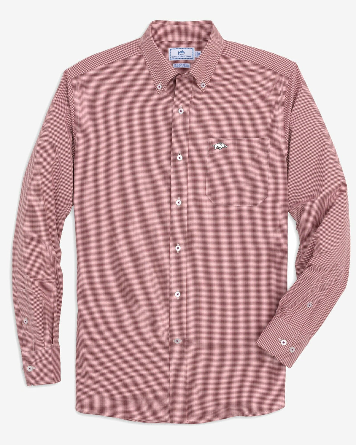 Arkansas Razorbacks Gingham Button Down Shirt | Southern Tide Collegiate