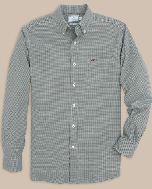 Virginia Tech Hokies Gingham Button Down Shirt | Southern Tide Collegiate
