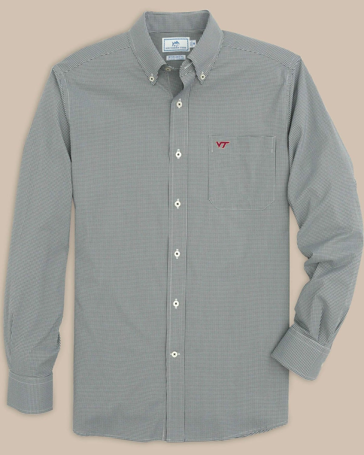 Virginia Tech Hokies Gingham Button Down Shirt | Southern Tide Collegiate