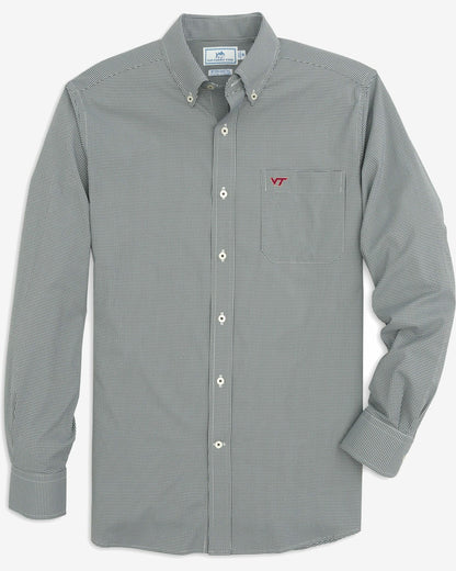 Virginia Tech Hokies Gingham Button Down Shirt | Southern Tide Collegiate