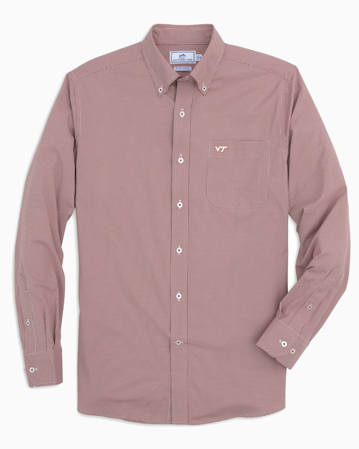 Virginia Tech Hokies Gingham Button Down Shirt | Southern Tide Collegiate