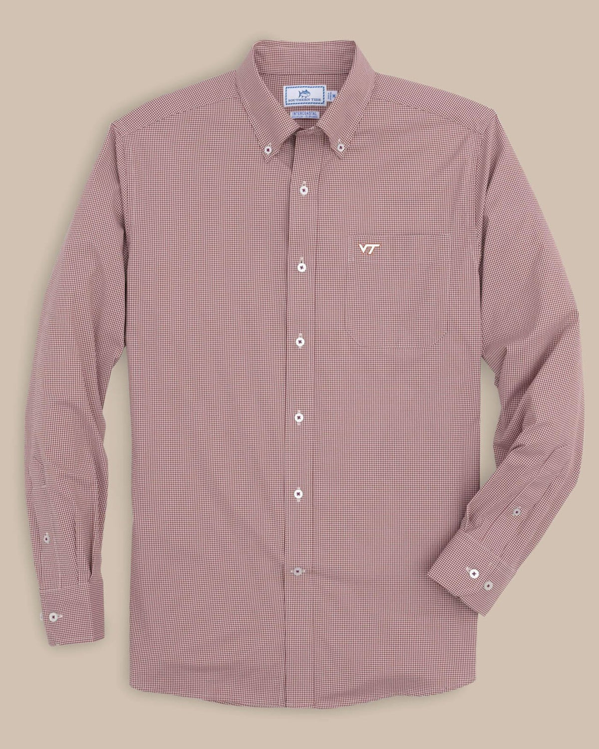 Virginia Tech Hokies Gingham Button Down Shirt | Southern Tide Collegiate