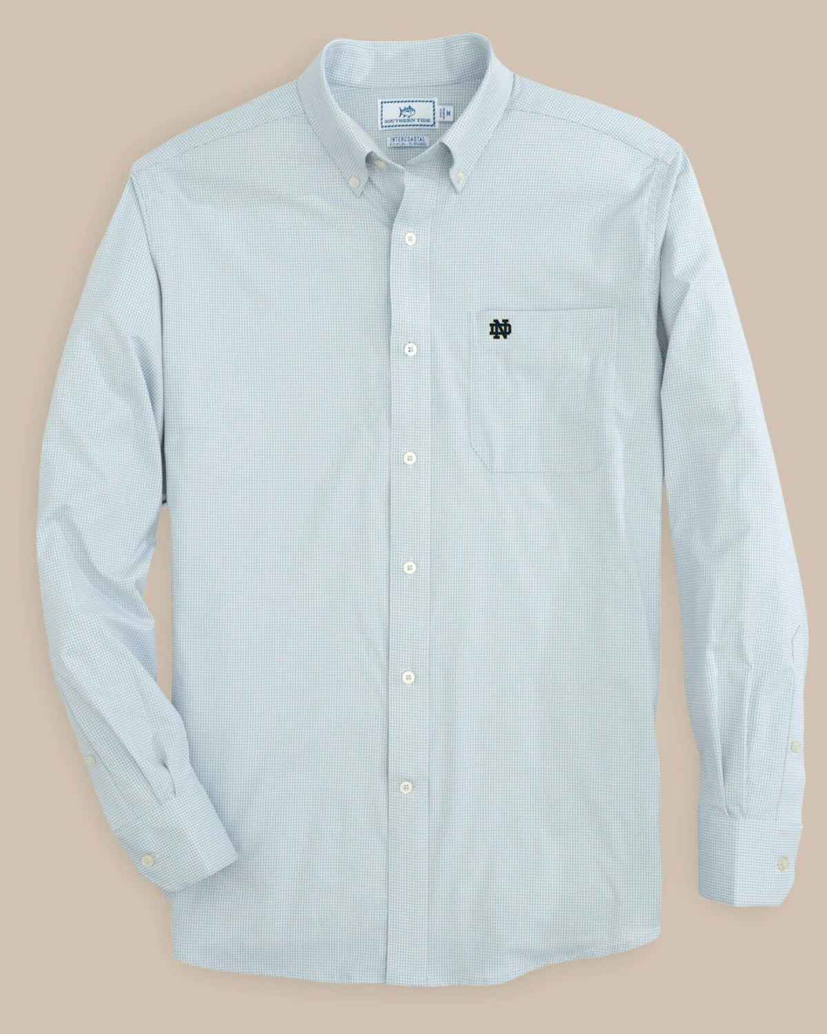 Notre Dame Fighting Irish Gingham Button Down Shirt | Southern Tide Collegiate