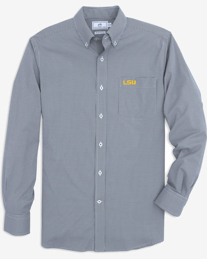 LSU Tigers Gingham Button Down Shirt Collegiate | Southern Tide Collegiate