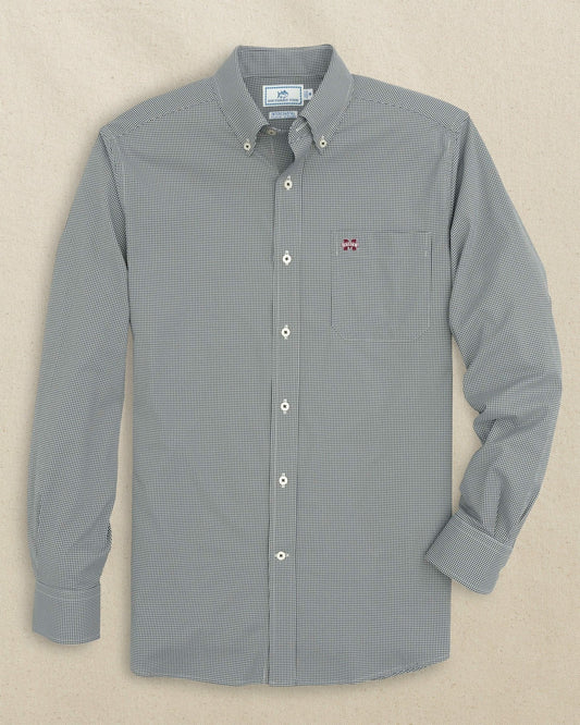 Mississippi State Bulldogs Gingham Button Down Shirt | Southern Tide Collegiate