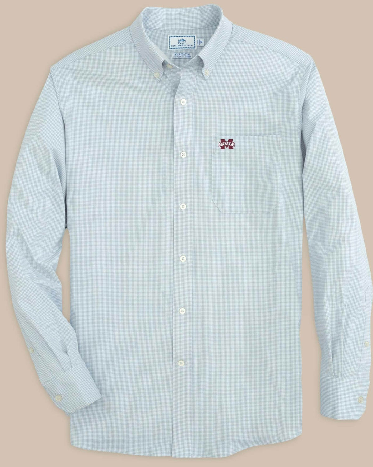 Mississippi State Bulldogs Gingham Button Down Shirt | Southern Tide Collegiate