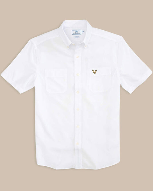 Vanderbilt Commodores Short Sleeve Button Down Dock Shirt – Southern Tide | Southern Tide Collegiate