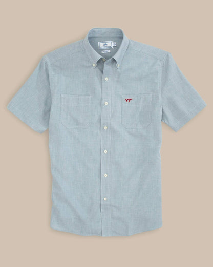 Virginia Tech Hokies Short Sleeve Button Down Shirt | Southern Tide Collegiate