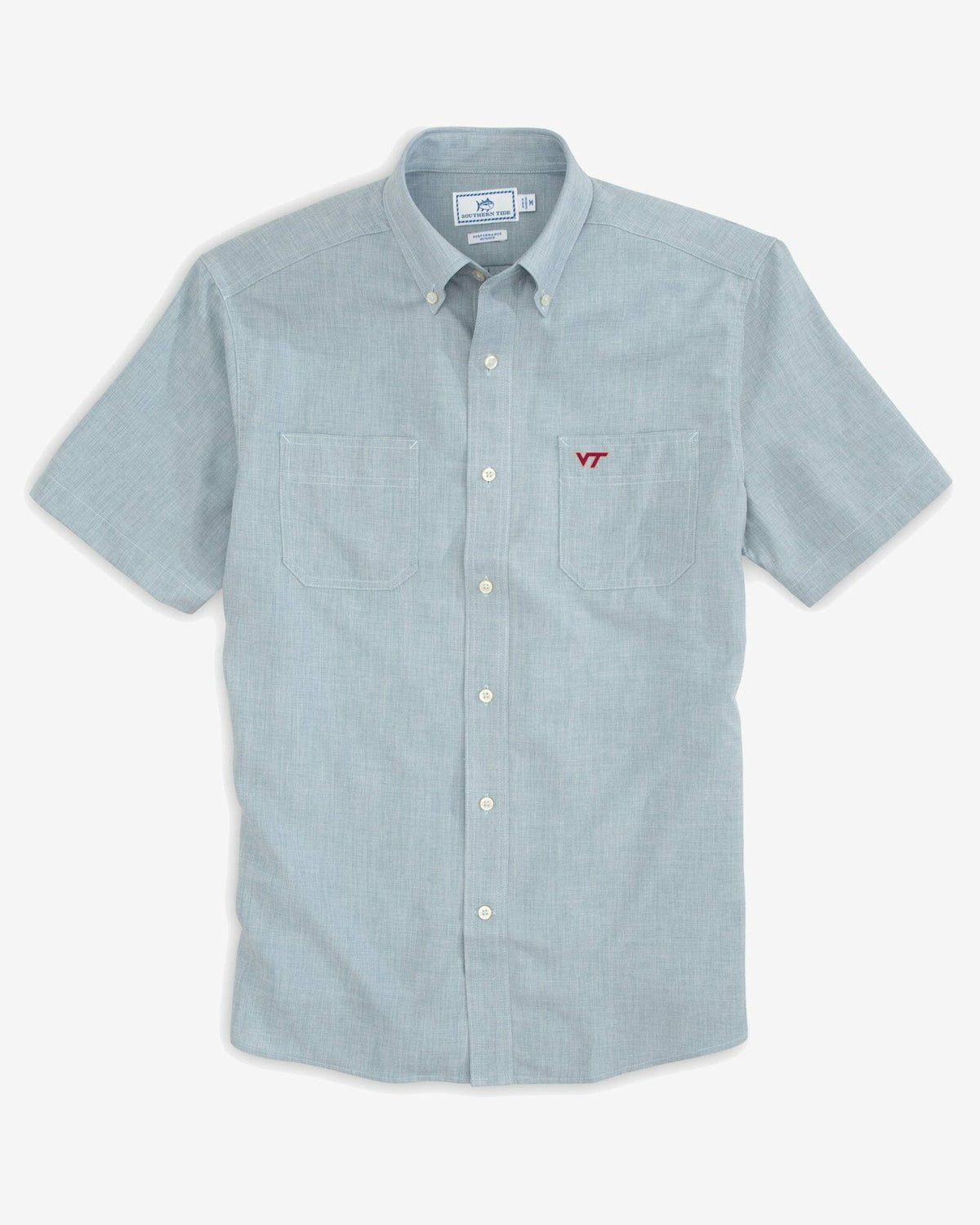 Virginia Tech Hokies Short Sleeve Button Down Shirt | Southern Tide Collegiate