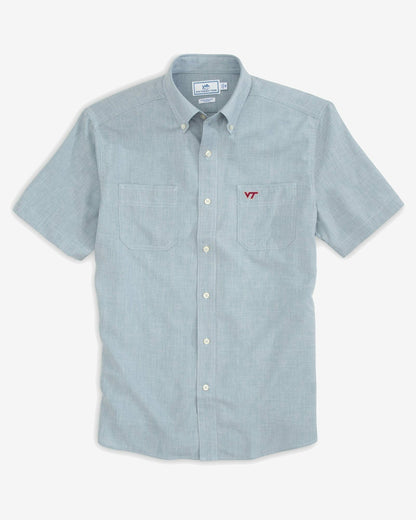 Virginia Tech Hokies Short Sleeve Button Down Shirt | Southern Tide Collegiate