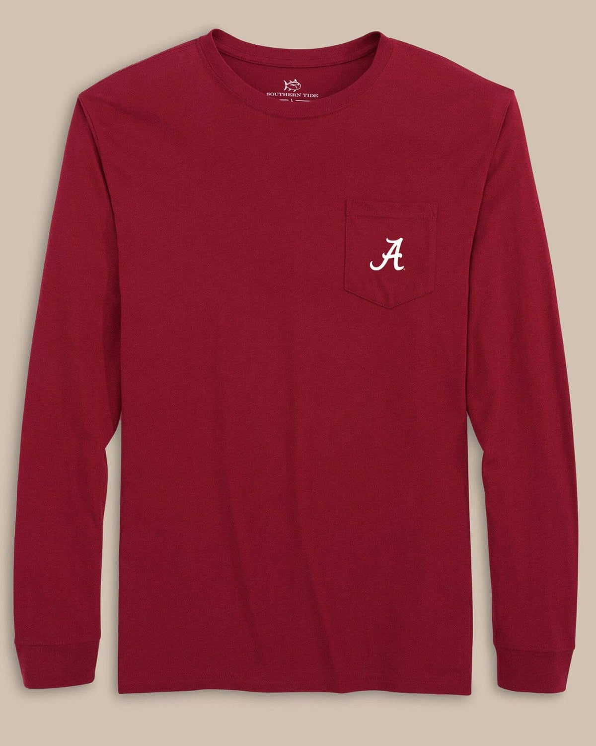 Alabama Crimson Tide Embroidered Long Sleeve T-Shirt | Southern Tide Collegiate