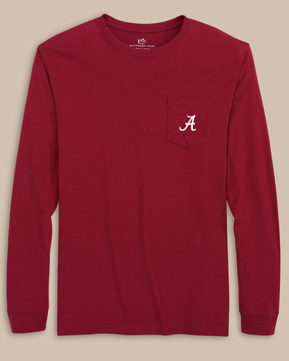 Alabama Crimson Tide Embroidered Long Sleeve T-Shirt | Southern Tide Collegiate