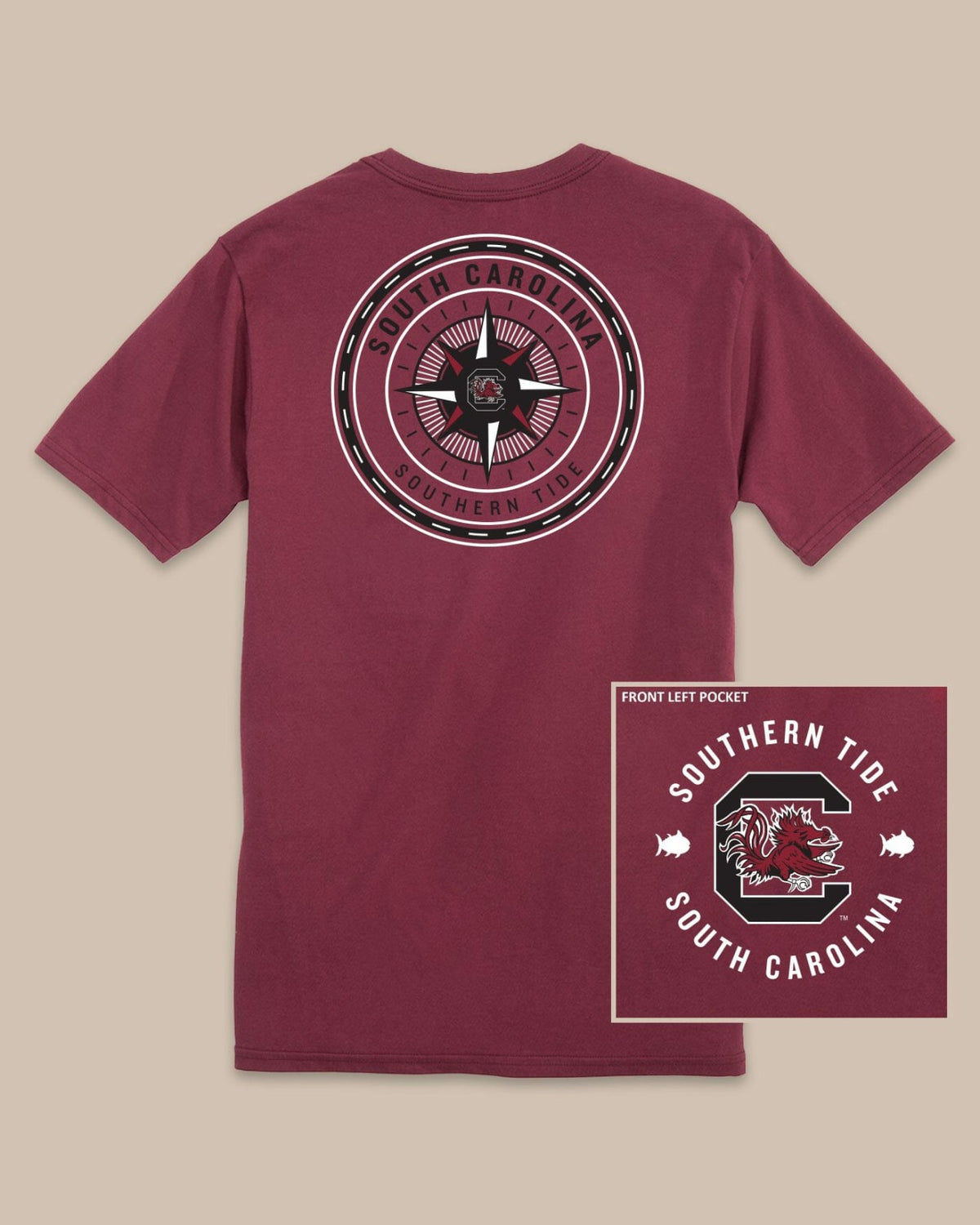 USC Gamecocks Gameday Collegiate Compass T-Shirt | Southern Tide Collegiate