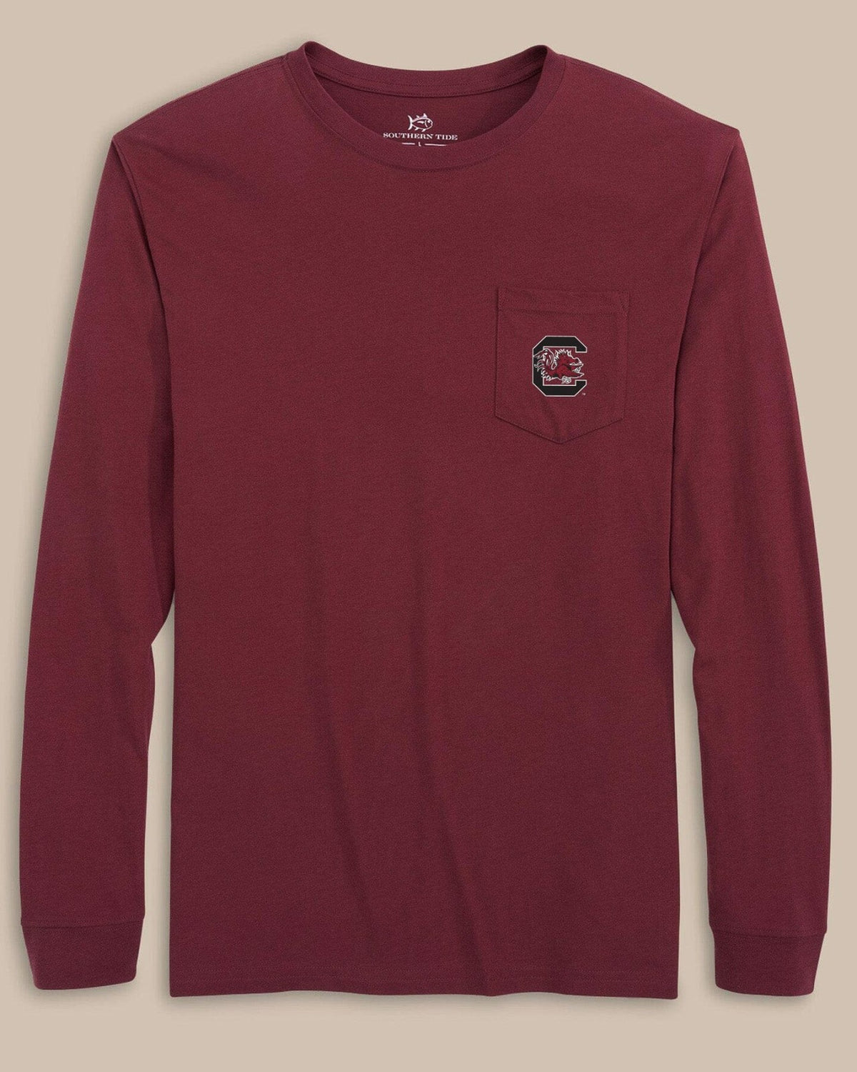 USC Gamecocks Gameday Embroidered Long Sleeve T-Shirt | Southern Tide Collegiate