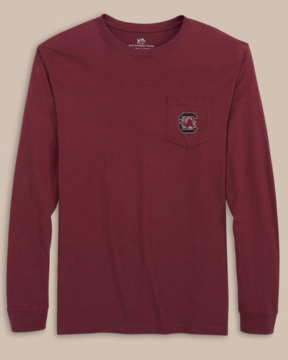 USC Gamecocks Gameday Embroidered Long Sleeve T-Shirt | Southern Tide Collegiate