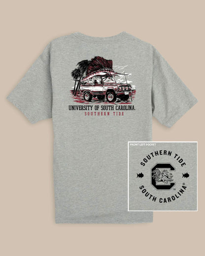 USC Gamecocks Trophy Catch Heather T-Shirt | Southern Tide Collegiate