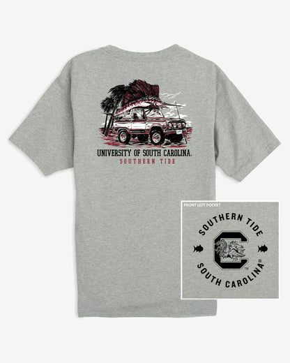USC Gamecocks Trophy Catch Heather T-Shirt | Southern Tide Collegiate