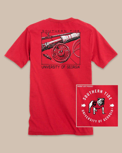 Georgia Bulldogs Gameday Fly Reel T-Shirt | Southern Tide Collegiate