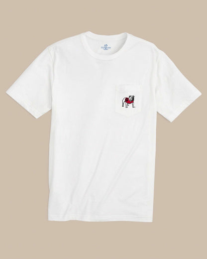Georgia Bulldogs Embroidered Short Sleeve T-Shirt | Southern Tide Collegiate
