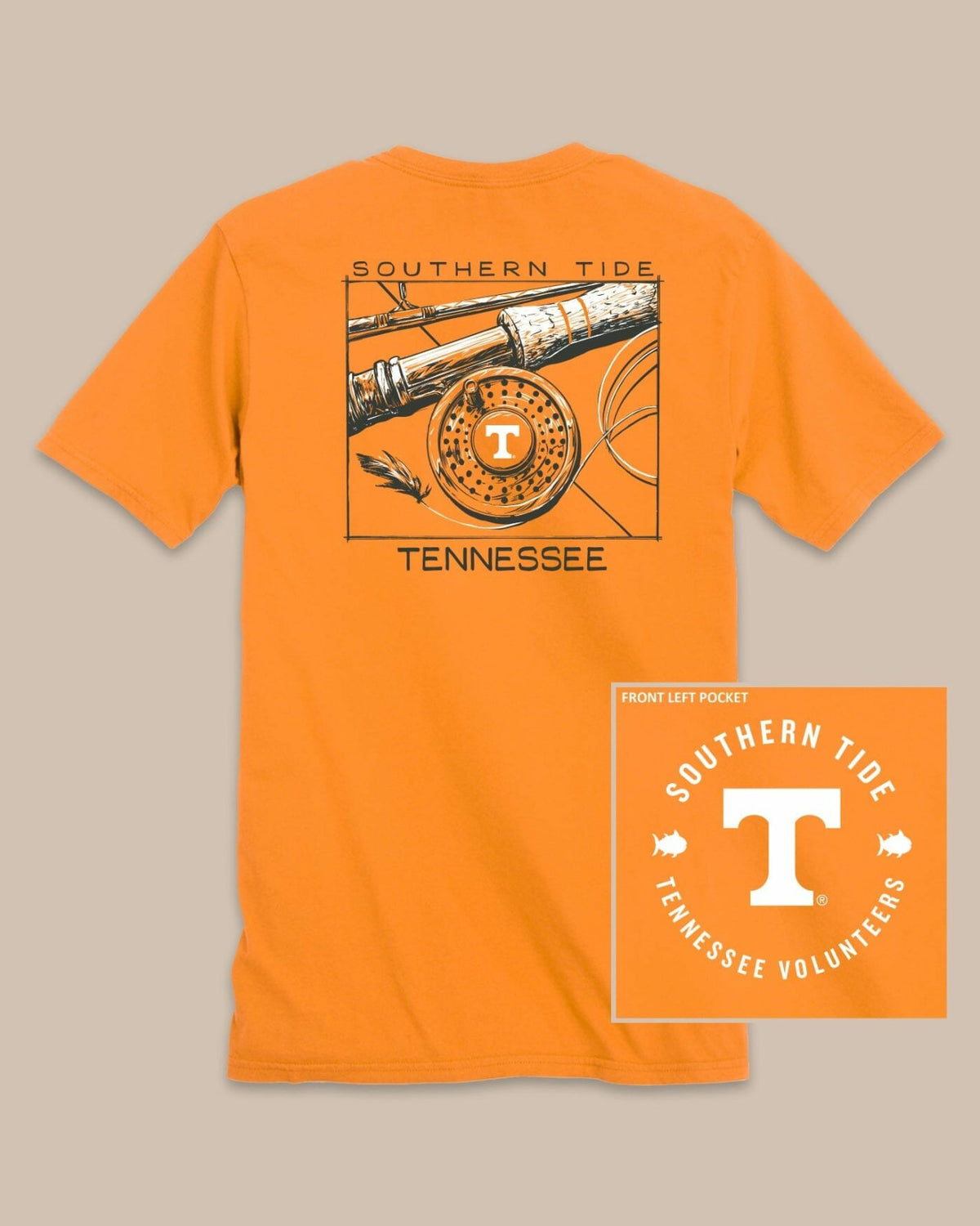 Tennessee Vols Gameday Fly Reel T-Shirt | Southern Tide Collegiate