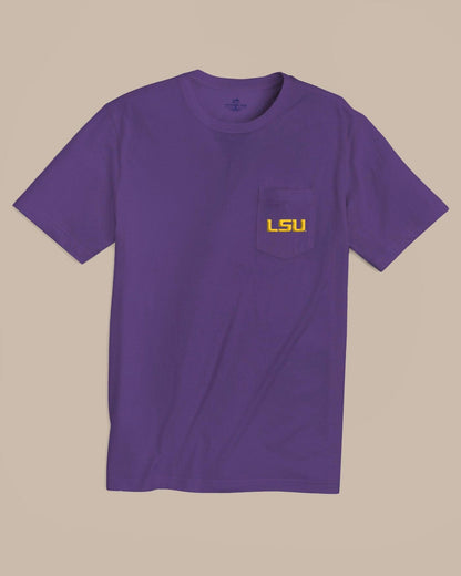 LSU Tigers Gameday Embroidered Short Sleeve T-Shirt | Southern Tide Collegiate