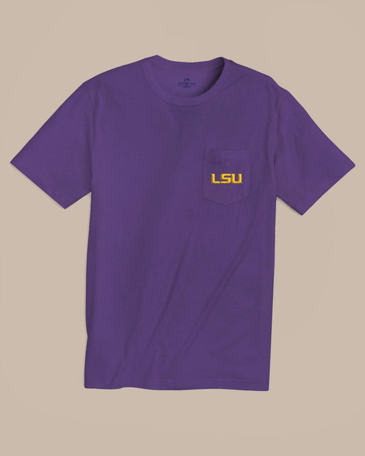 LSU Tigers Gameday Embroidered Short Sleeve T-Shirt | Southern Tide Collegiate
