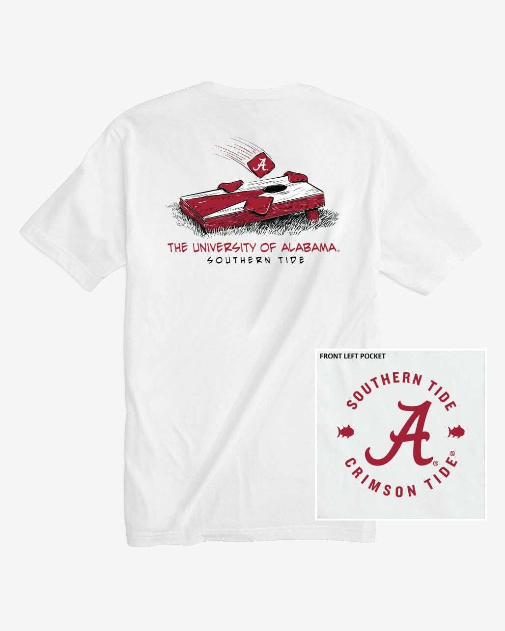 Alabama Crimson Tide Cornhole T-Shirt | Southern Tide Collegiate