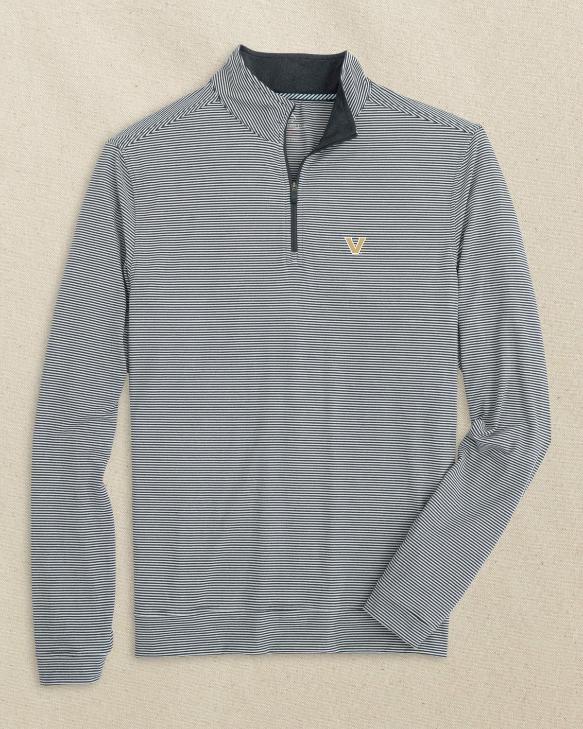 Vanderbilt Commodores Micro-Stripe Quarter Zip | Southern Tide Collegiate