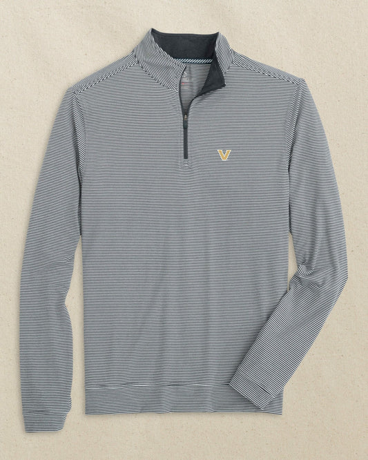 Vanderbilt Commodores Micro-Stripe Quarter Zip | Southern Tide Collegiate