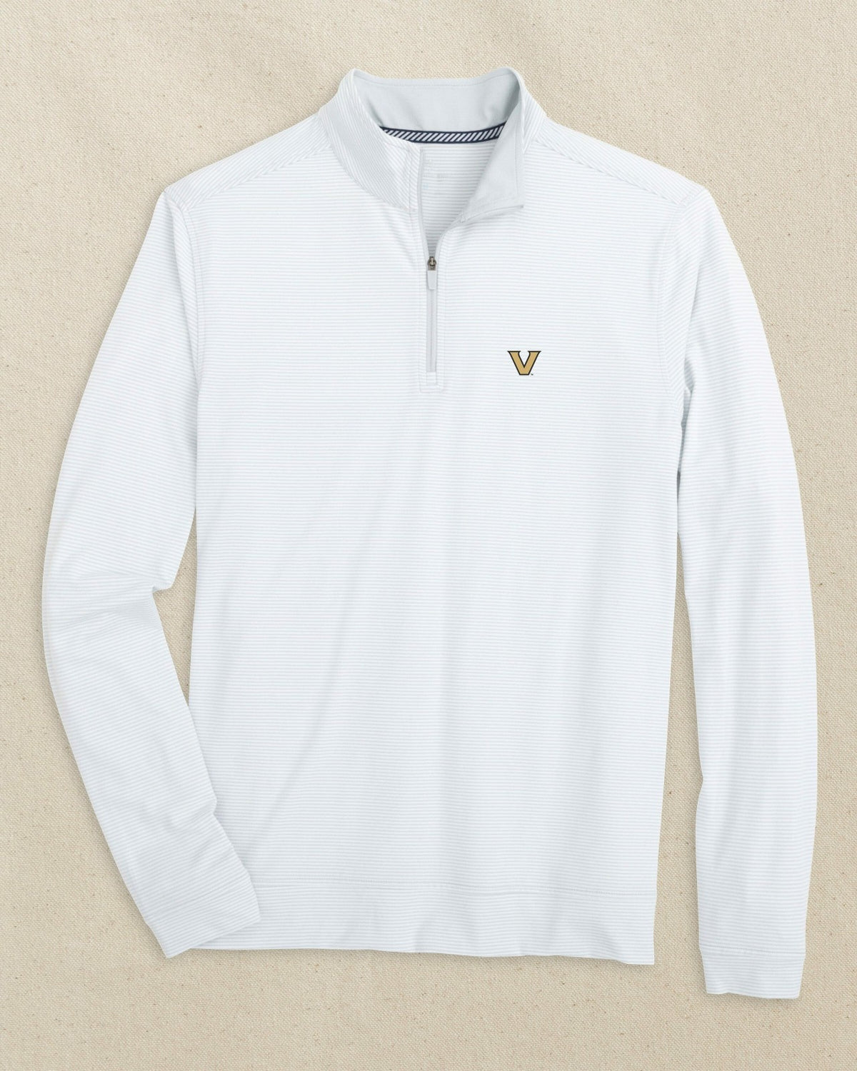 Vanderbilt Commodores Micro-Stripe Quarter Zip | Southern Tide Collegiate