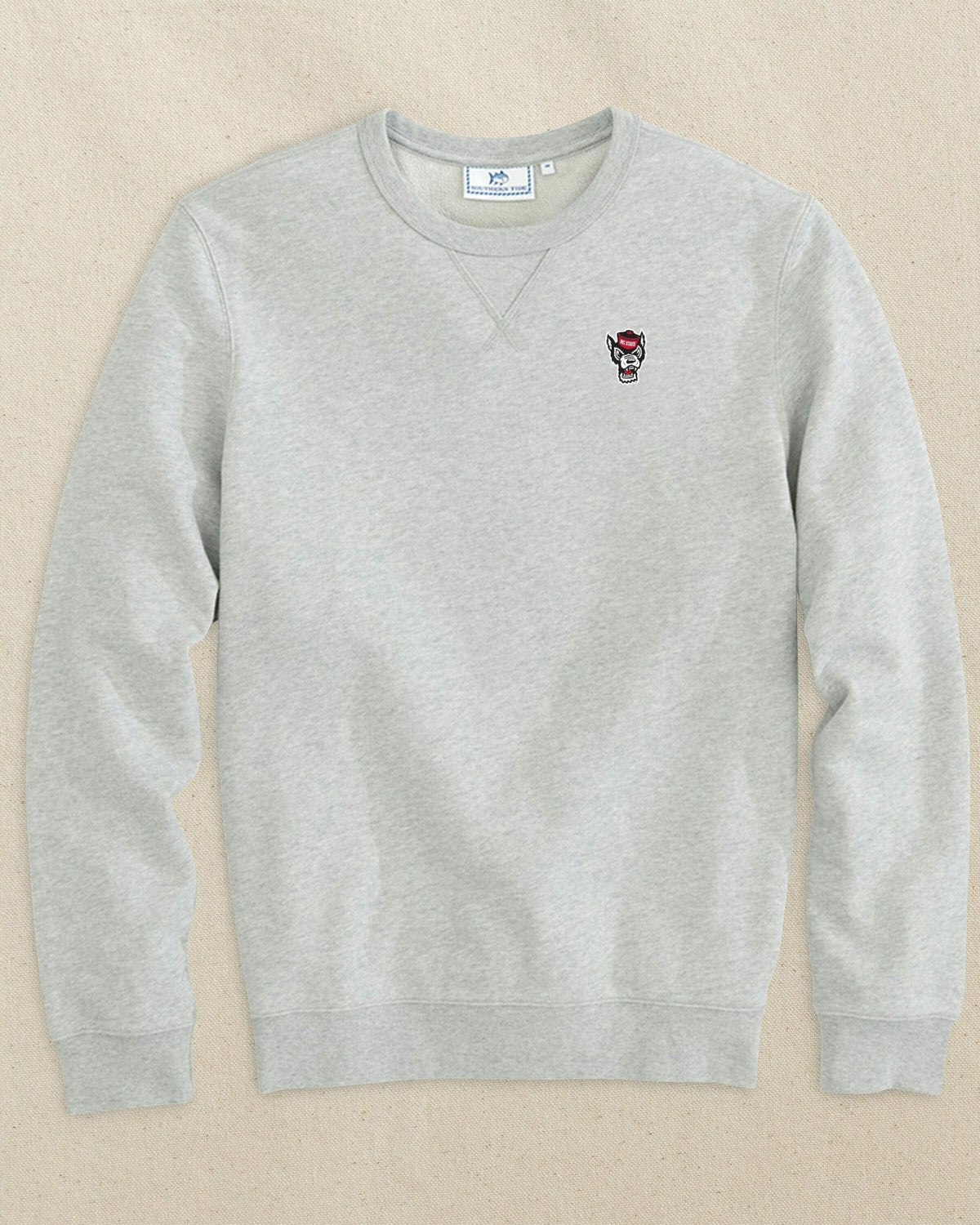 NC State Wolf Head Pullover Sweatshirt | Southern Tide Collegiate