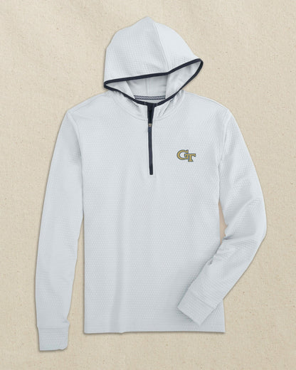 Georgia Tech Scuttle Quarter Zip Hoodie | Southern Tide Collegiate