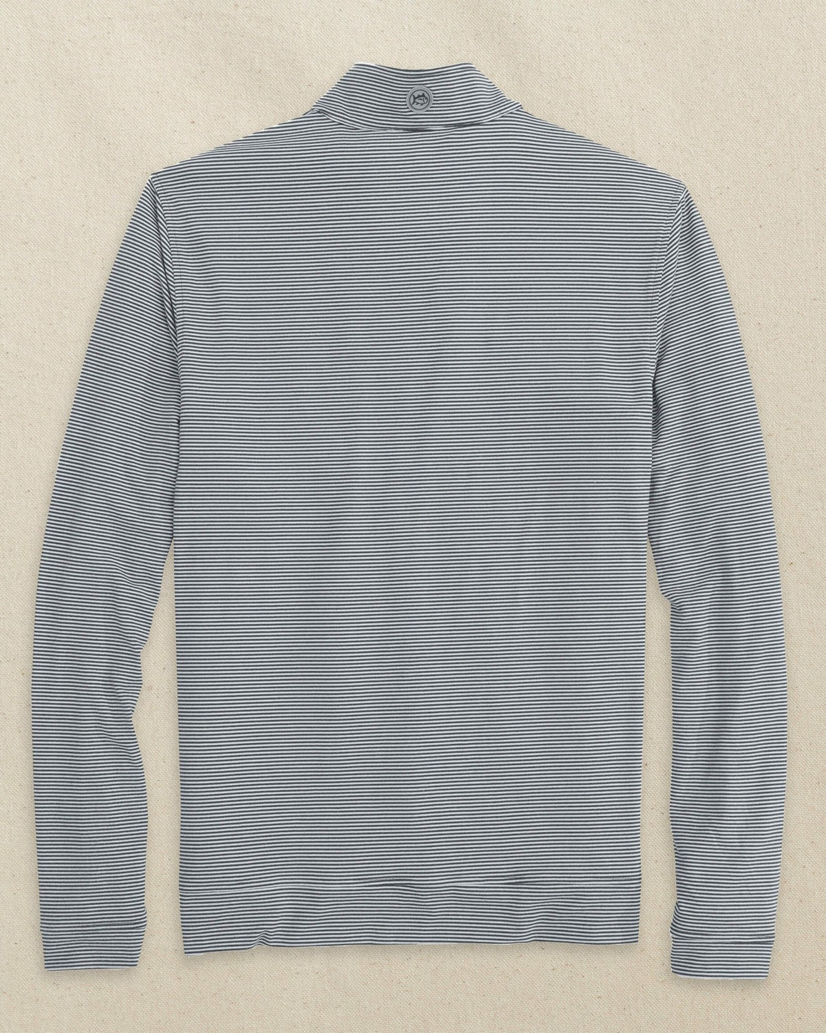 NC State Wolf Head Micro-Stripe Quarter Zip | Southern Tide Collegiate