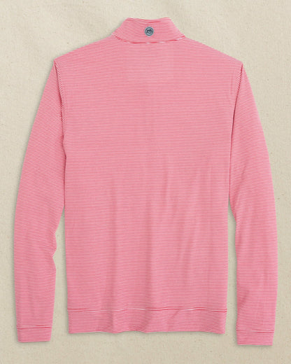 NC State Wolf Head Micro-Stripe Quarter Zip | Southern Tide Collegiate