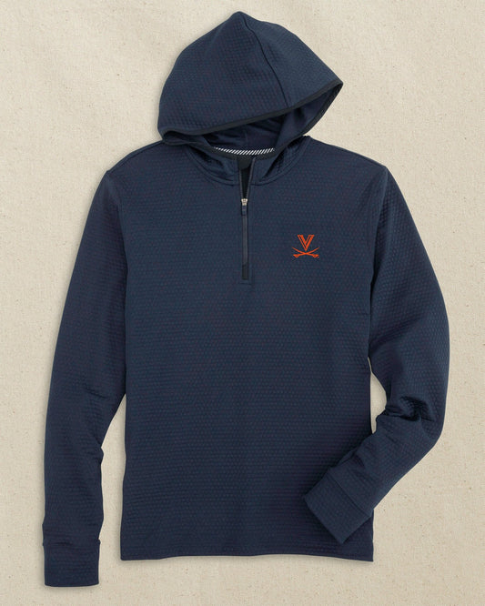 UVA Cavaliers Scuttle Quarter Zip Hoodie | Southern Tide Collegiate