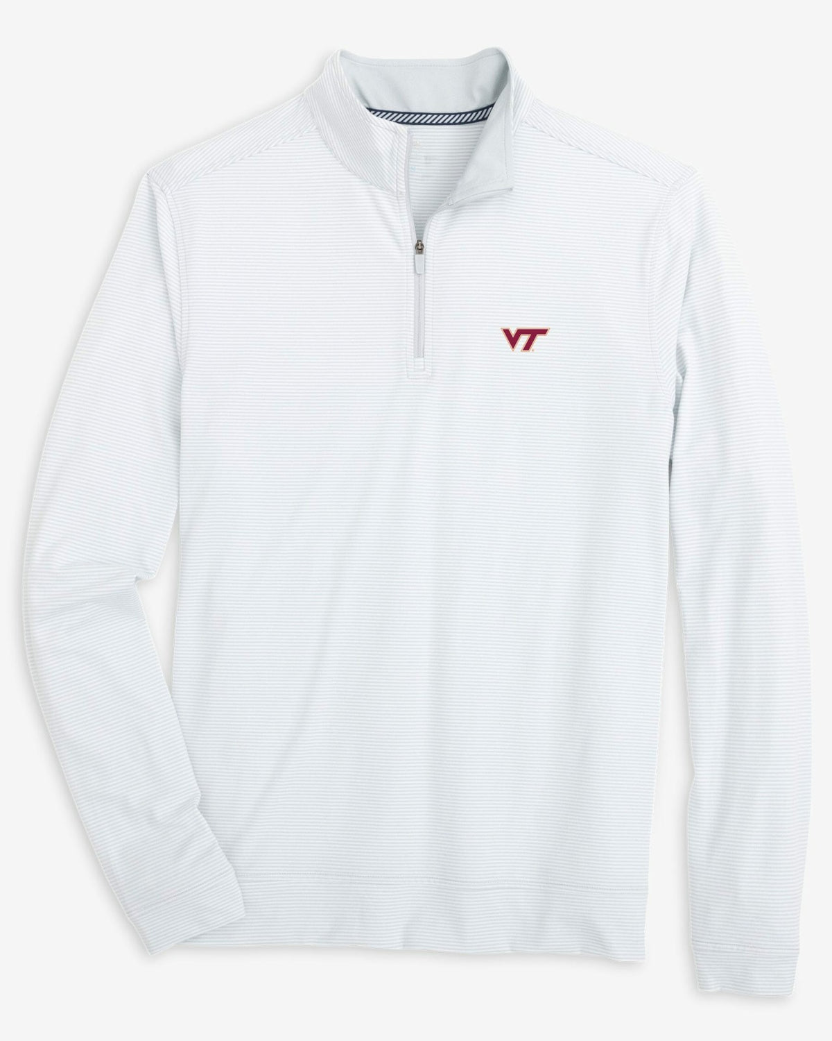 Virginia Tech Hokies Stripe Heather Quarter Zip | Southern Tide Collegiate