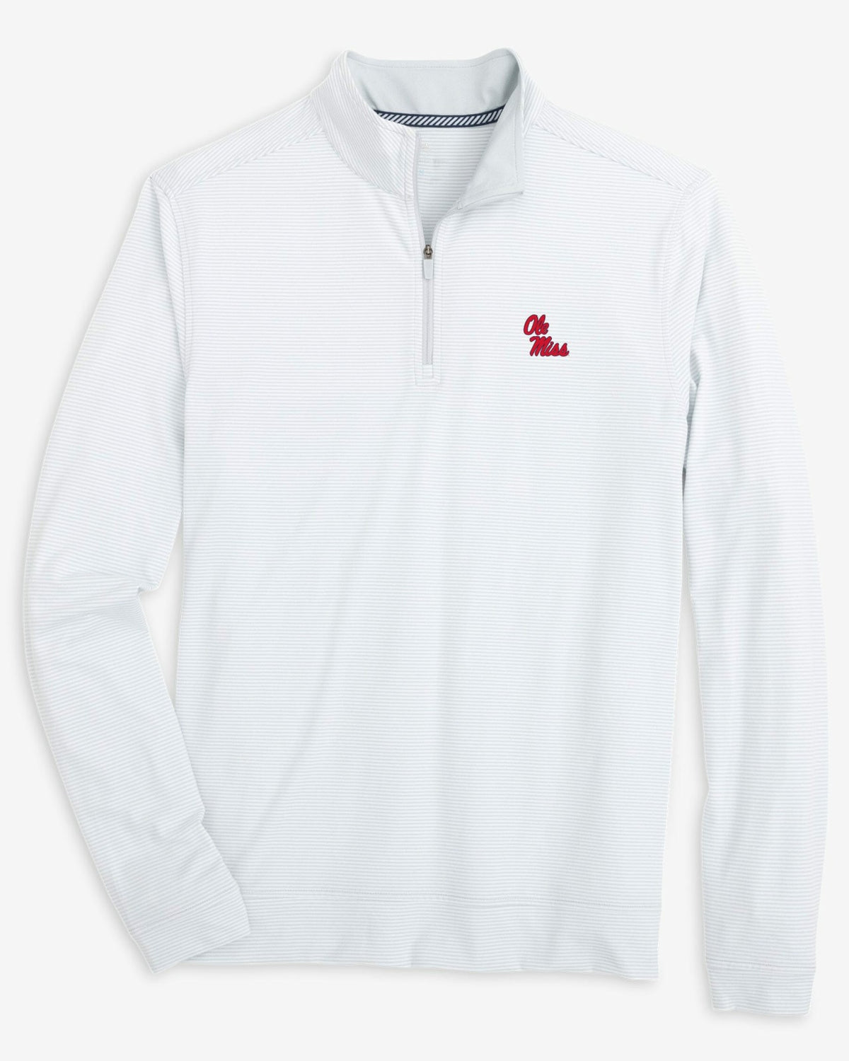 Ole Miss Rebels Stripe Heather Quarter Zip | Southern Tide Collegiate