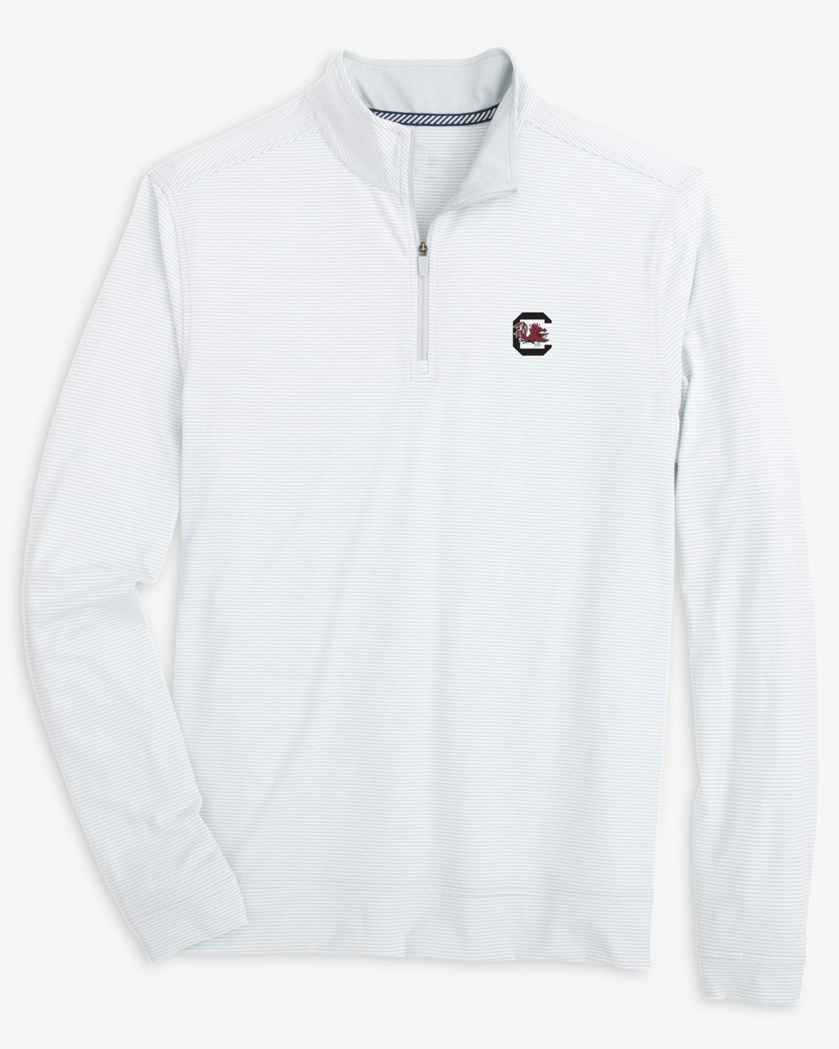 USC Gamecocks Stripe Heather Quarter Zip | Southern Tide Collegiate