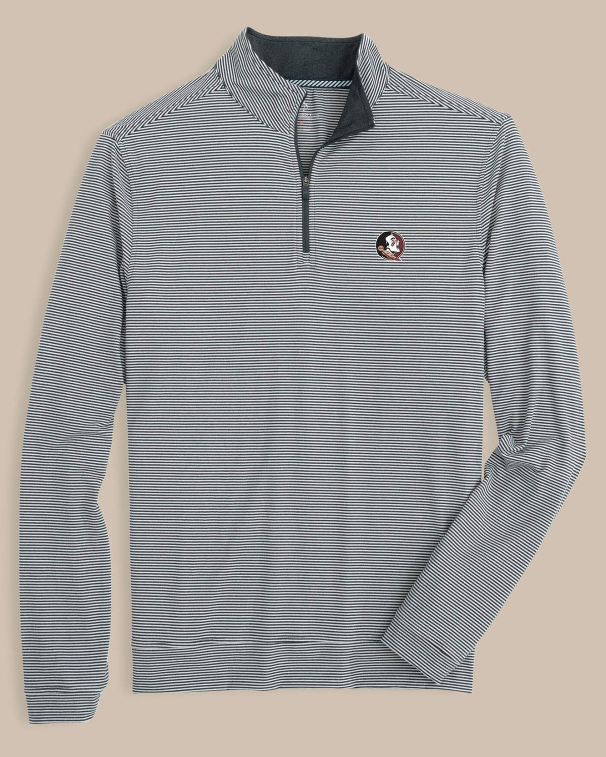 FSU Seminoles Stripe Heather Quarter Zip | Southern Tide Collegiate