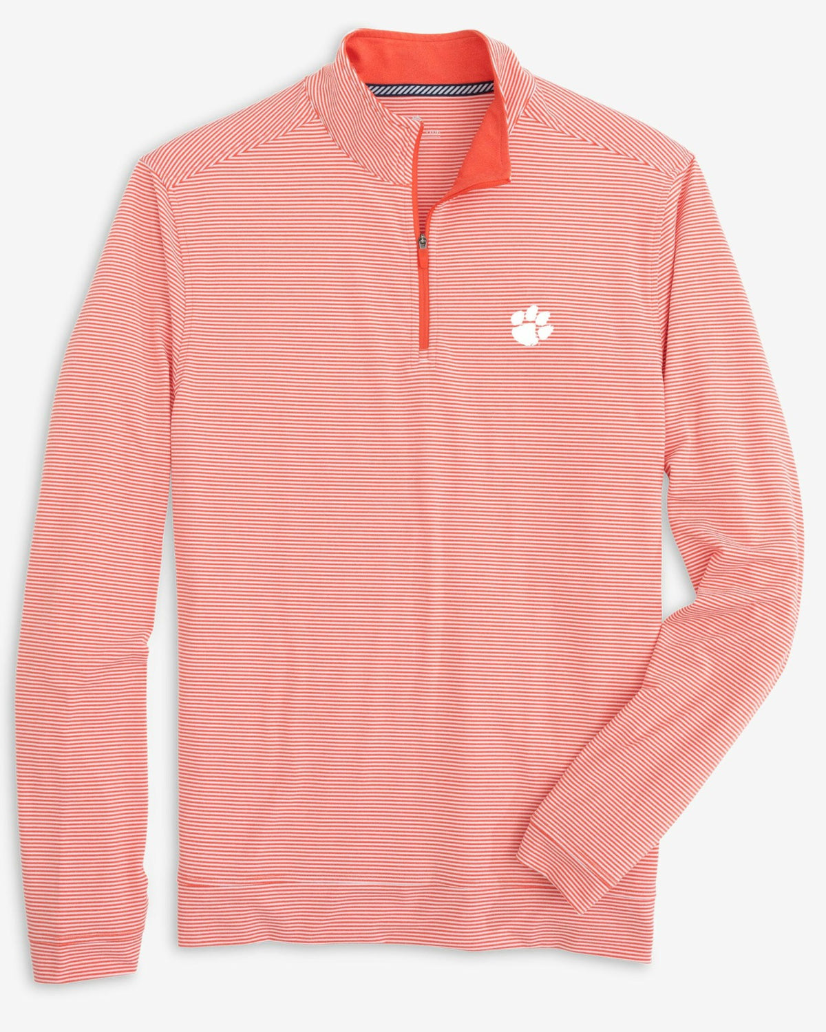 Clemson Tigers Stripe Heather Quarter Zip | Southern Tide Collegiate